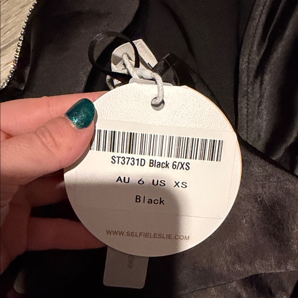 Selfie Leslie Strapless Black Gown NWT - Picture 4 of 4